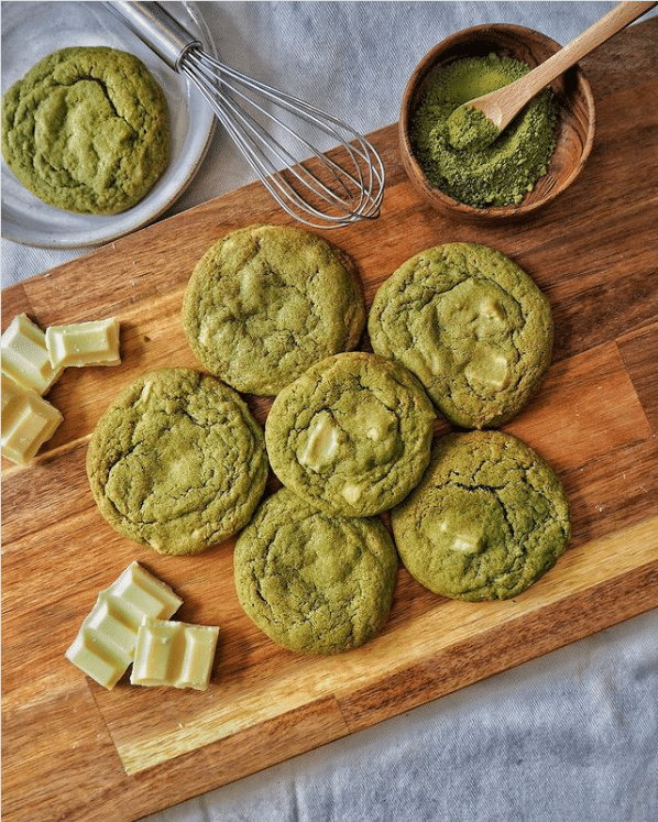 cookies matcha chocolat blanc